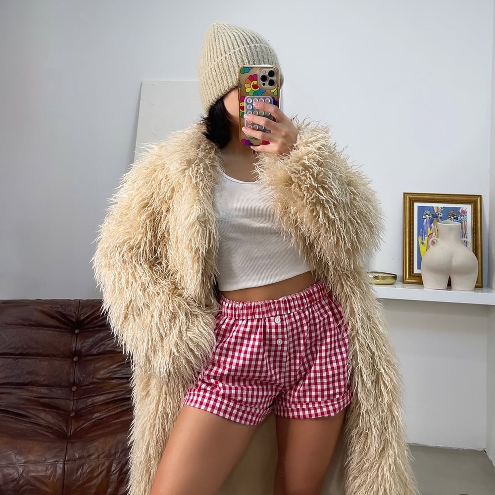 Gingham Red Women's Shorts